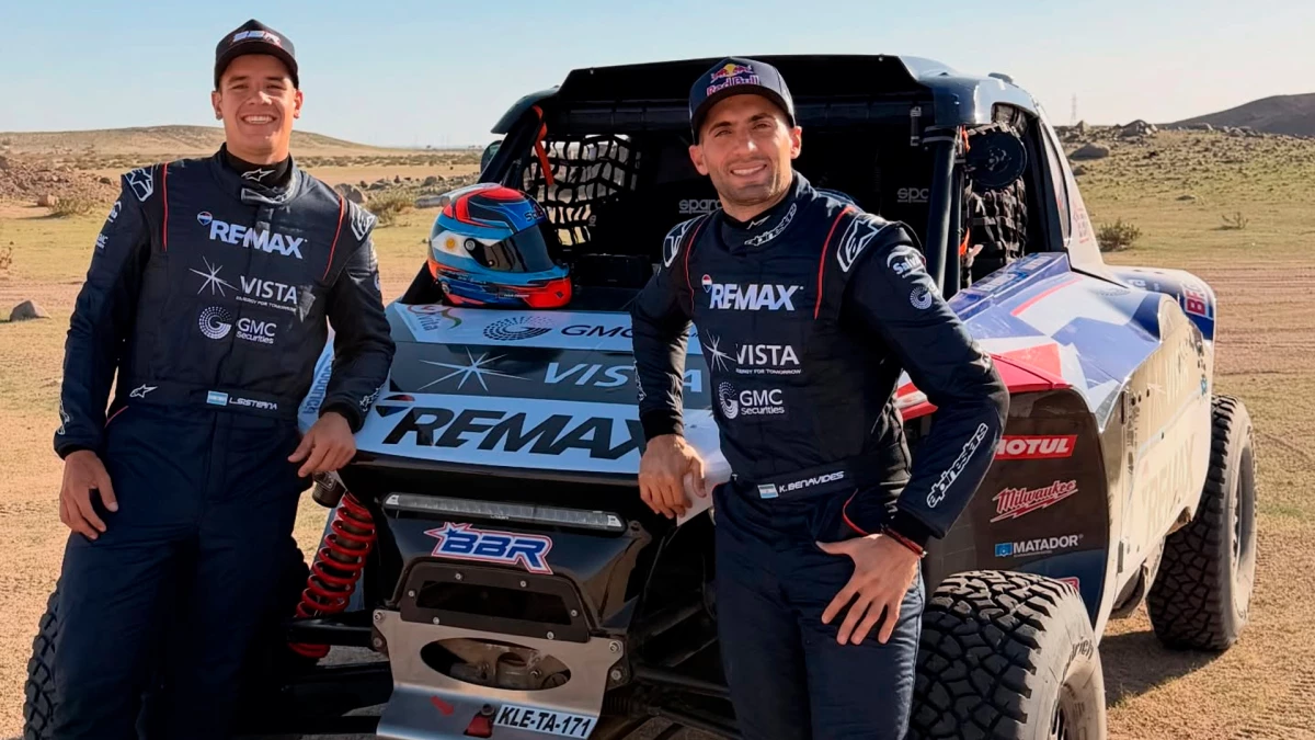 Lisandro Sisterna y Kevin Benavides, un binomio que quiere mostra su experiencia en el desierto | Foto: FB Kevin Benavides