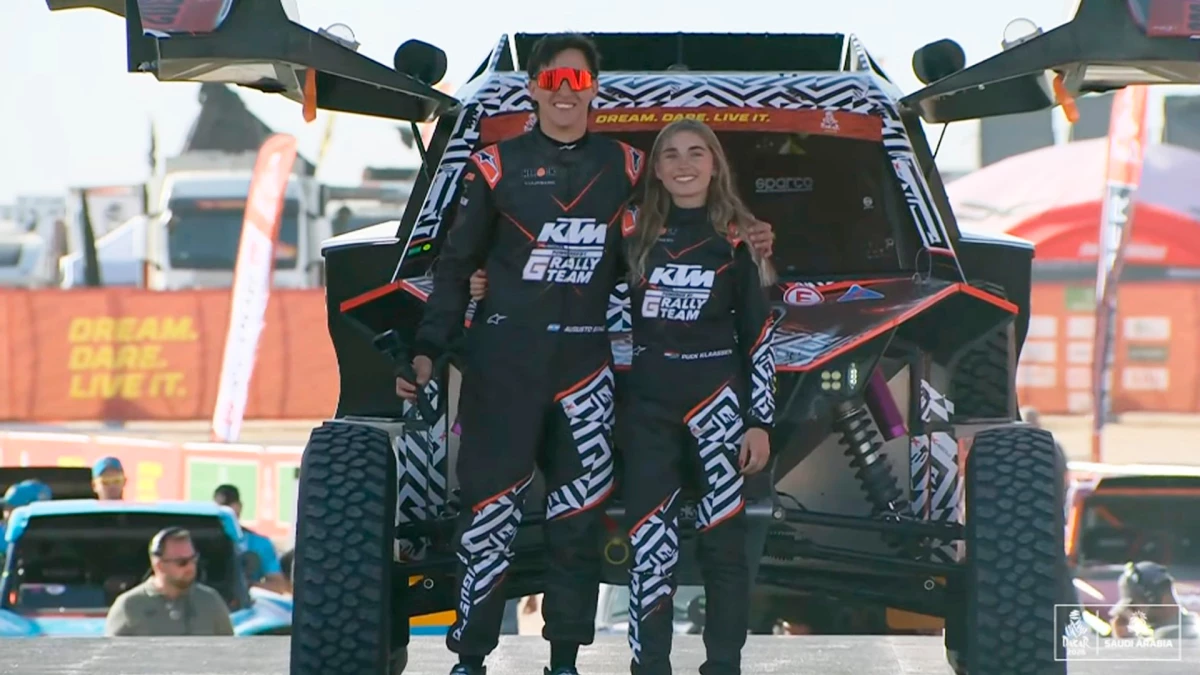 Sanz y Klaassen fueron segundos en el Prólogo del Rally Dakar 2026 | Foto: Imagen Youtube Rally Dakar