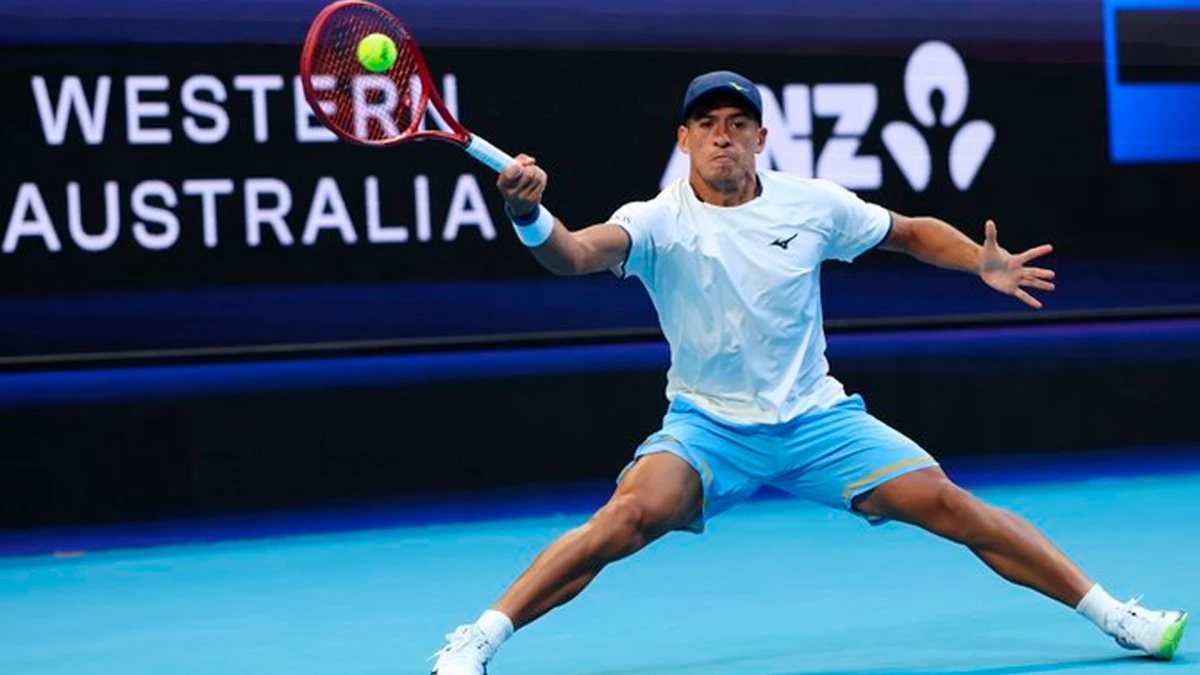 Sebastián Báez metió un batacazo ante el 6 del mundo &nbsp;en el primer punto de la serie ante Estados Unidos | Foto: United Cup