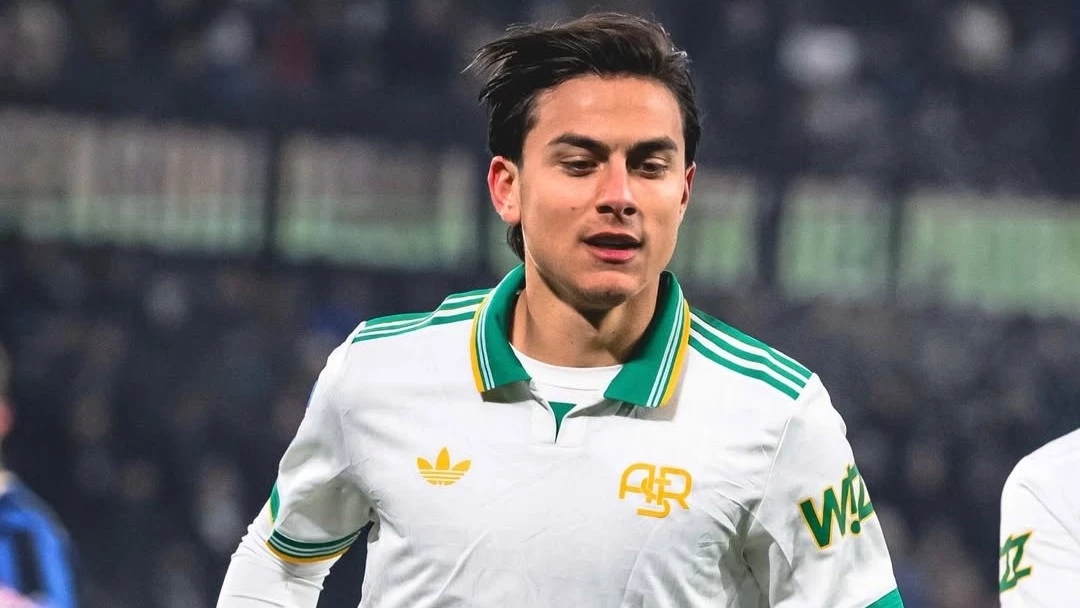 El cordobés en un pasaje de la derrota ante Atalanta. foto: @officialasroma