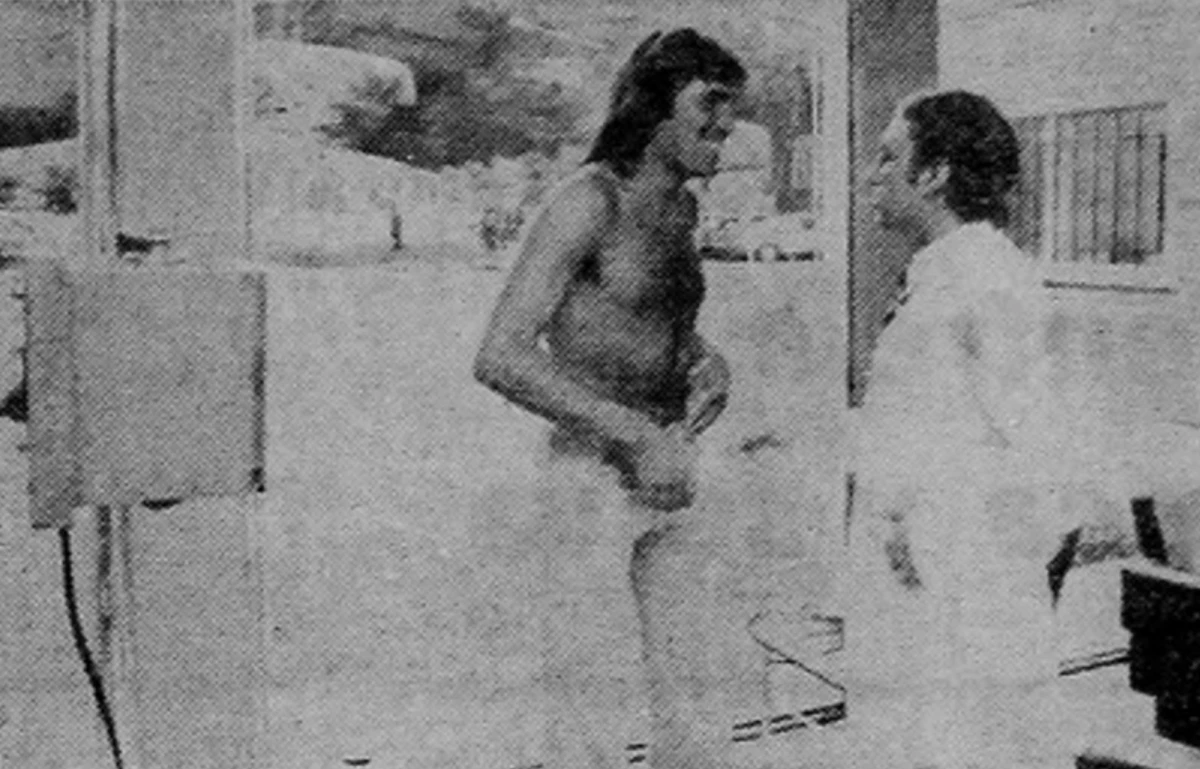 Gatti haciéndose la revisión médica para convertirse en nuevo jugador de Boca Juniors. Foto de Crónica.&nbsp;