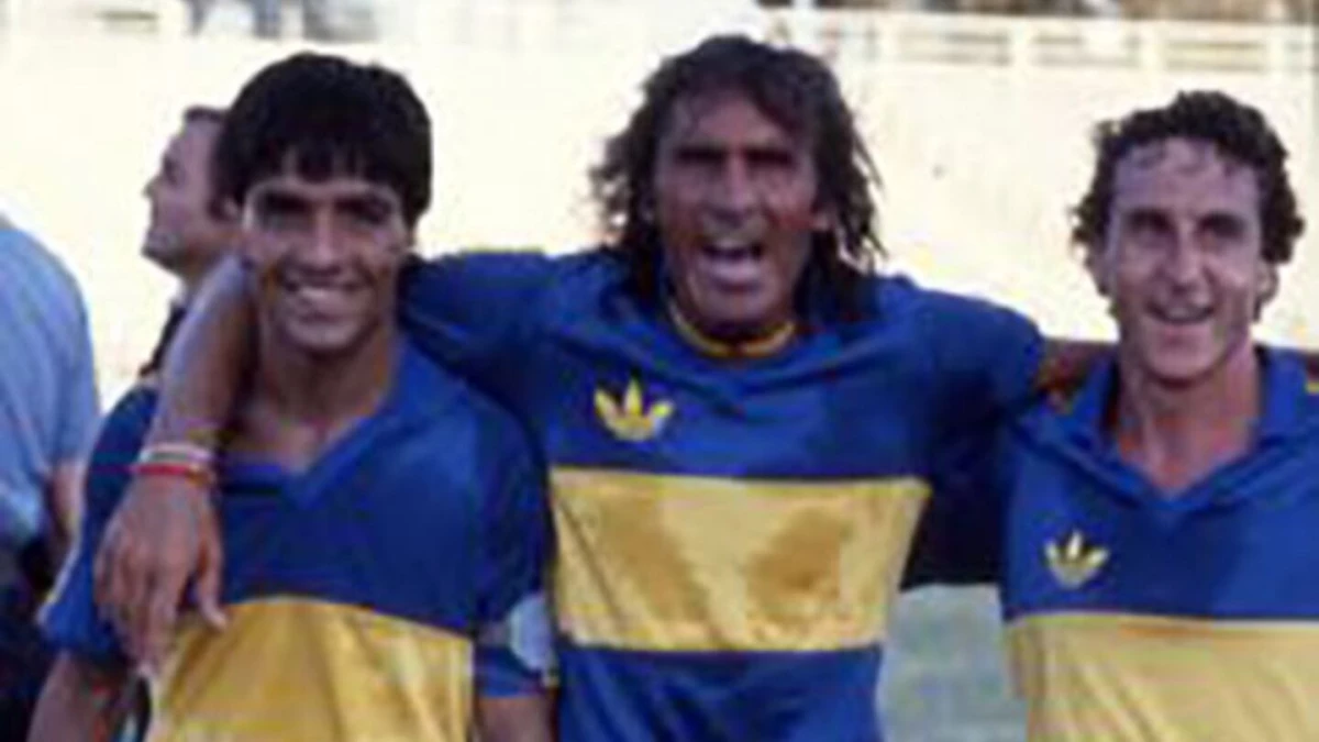 El día que Gatti jugó de 9 en Boca. Foto de Archivo.