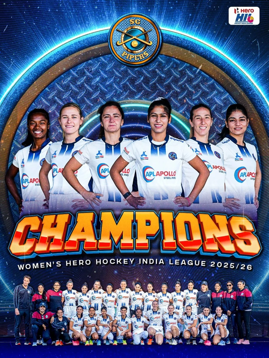 Foto:@HockeyIndiaLeag. SG Pipers, con presencia argentina, se alzó con el título femenino en el hockey de la India
