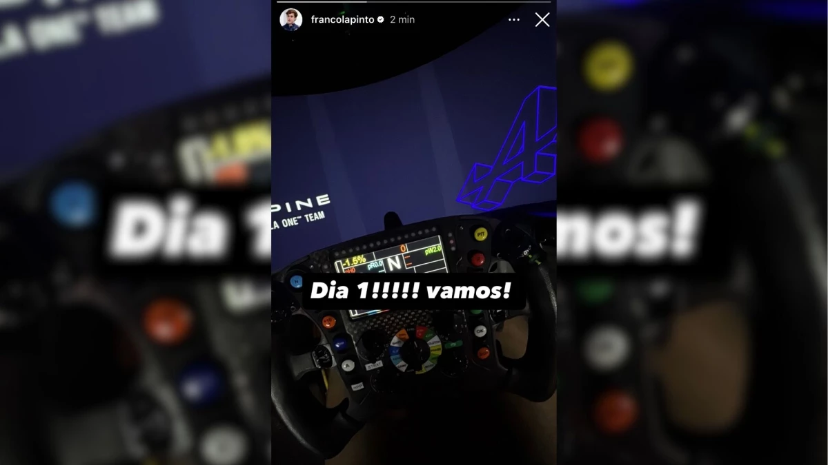 Foto de Franco Colapinto en Instagram.