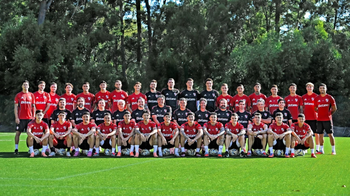 Foto: Prensa River. River tiene el plantel listo luego de la pretemporada y por Gallardo tiene que encontrar el equipo.