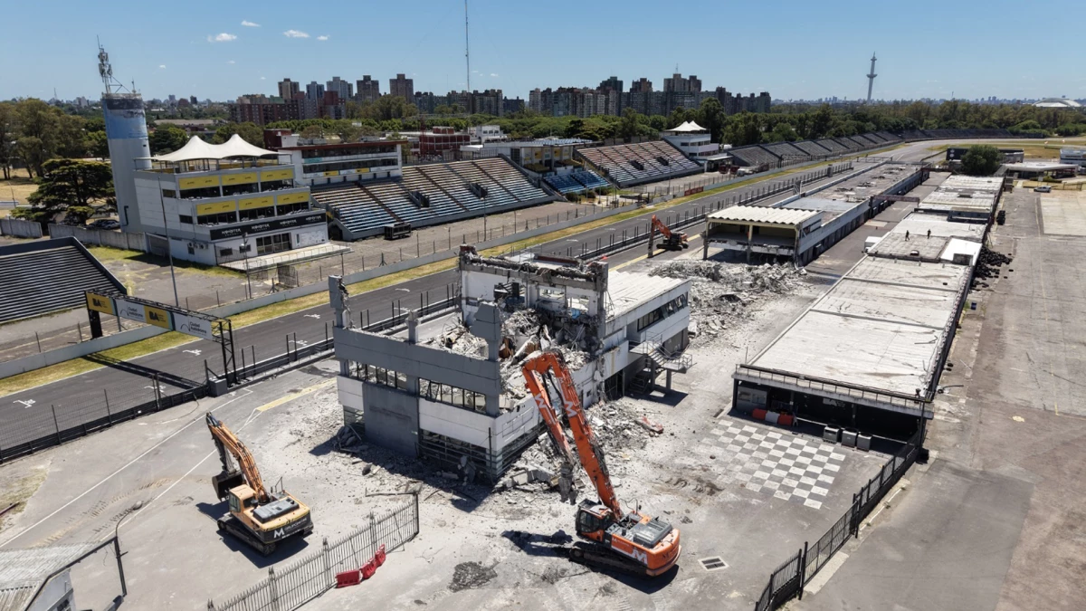 El Autódromo Oscar y Juan Gálvez en etapa de reconstrucción | Foto: Prensa GCBA