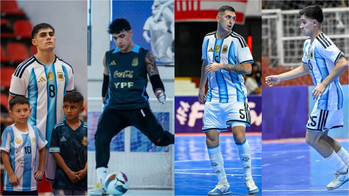 Lucas Granda, Lukas Acosta, Plaza y Bauti Caso. Foto: Prensa AFA.