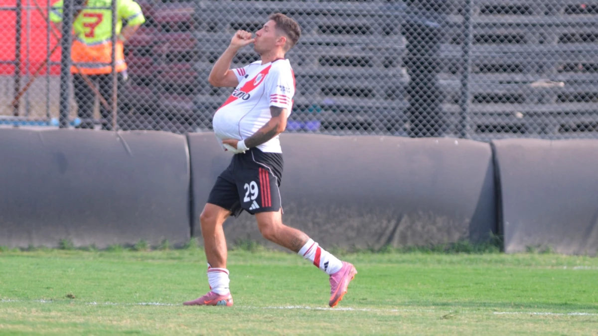 Montiel, autor del gol de River (Foto: Julián ÁlvarezContenidos Informativos).