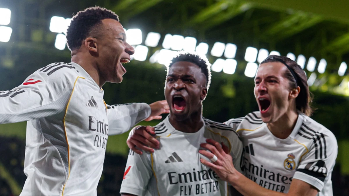 Mbappé marcó un doblete en campo del Villarreal (FotoX@realmadrid)