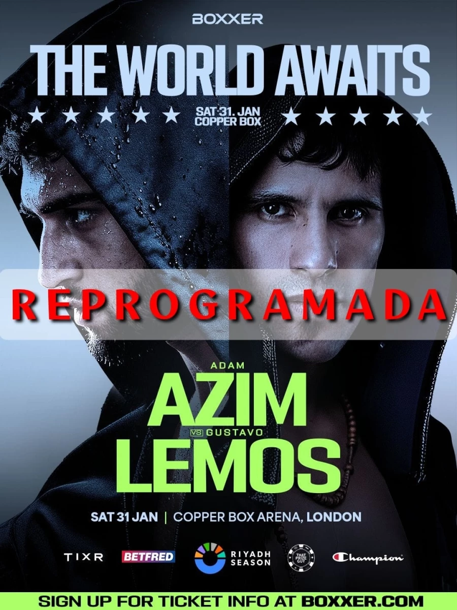 Foto:Prensa OR Promotiions. La pelea que debìa animar el bonaerense Lemos ante el británico Azim se reprogramará por lesiones de ambos boxeadores