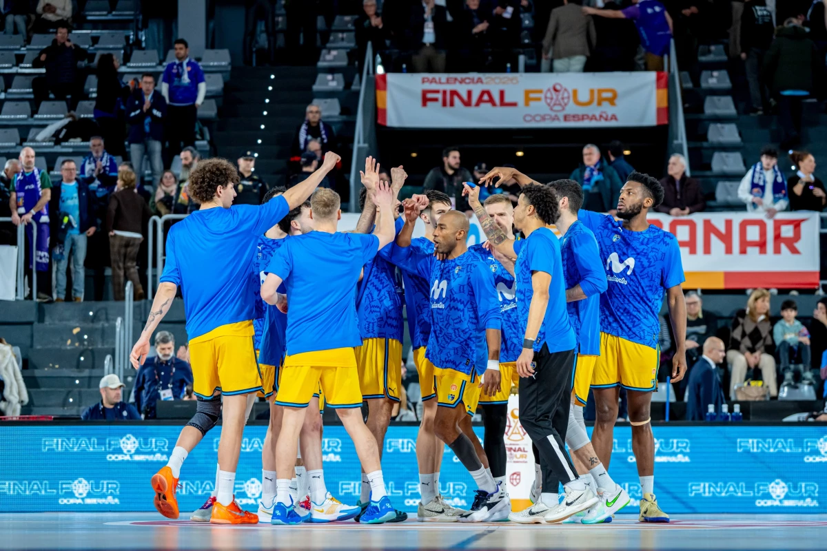 Foto:@CompeticionesFEB. Estudiantes de Madrid se llevó la final ante Palencia y gritó campeón de la Copa España