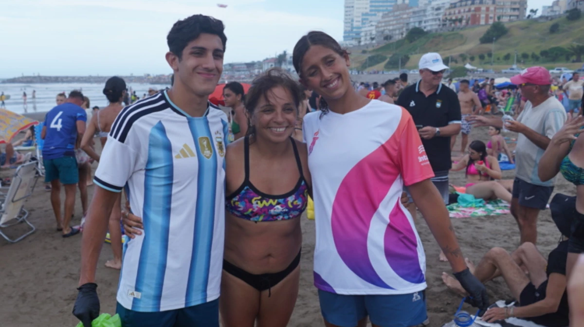 Hein estuvo en Playa Varese (Foto: Prensa COA).