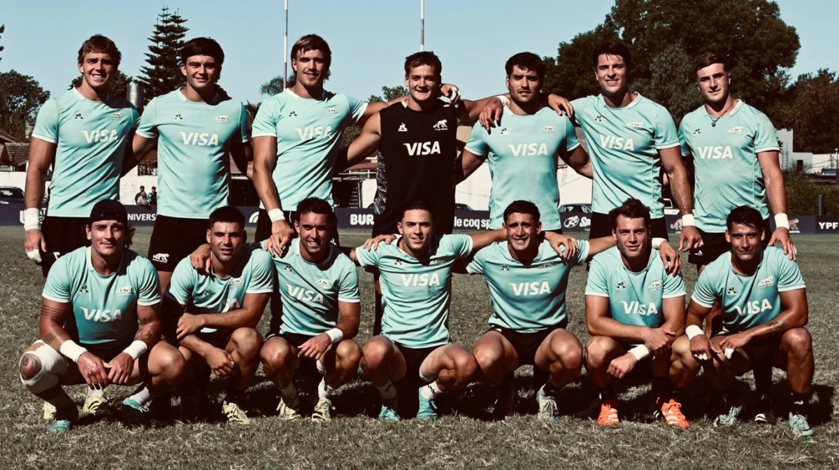 EL plantel de Argentina para la gira por Singapur y Perth (Foto: X@lospumas7s).