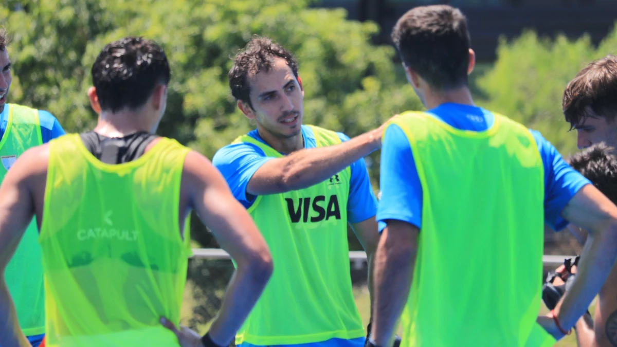 Los leones entrenan en el Cenard antes de viajar a India. foto: @cah.