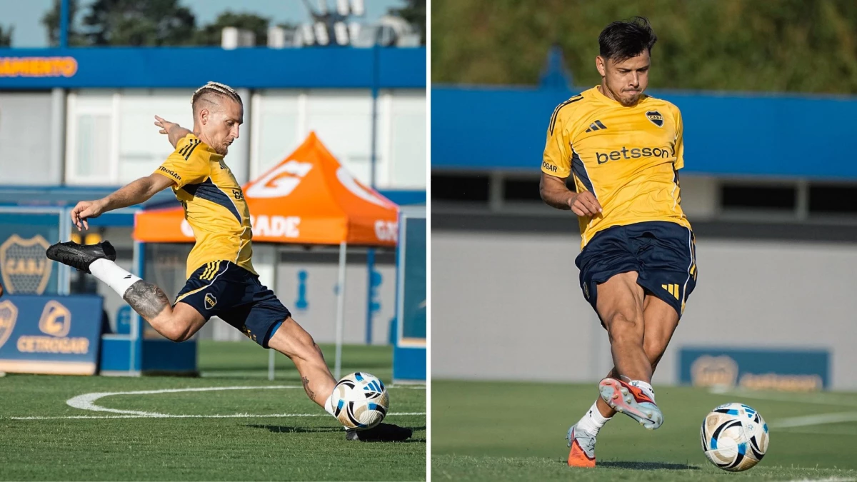 Ascacíbar y Romero tuvieron su primer entrenamiento en Boca Juniors.