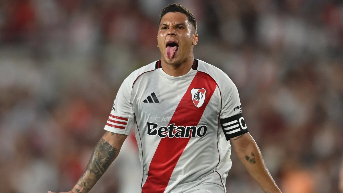 Foto: River. Quintero llevó la cinta de capitán en el inicio del año ante la ausencia de Armani.