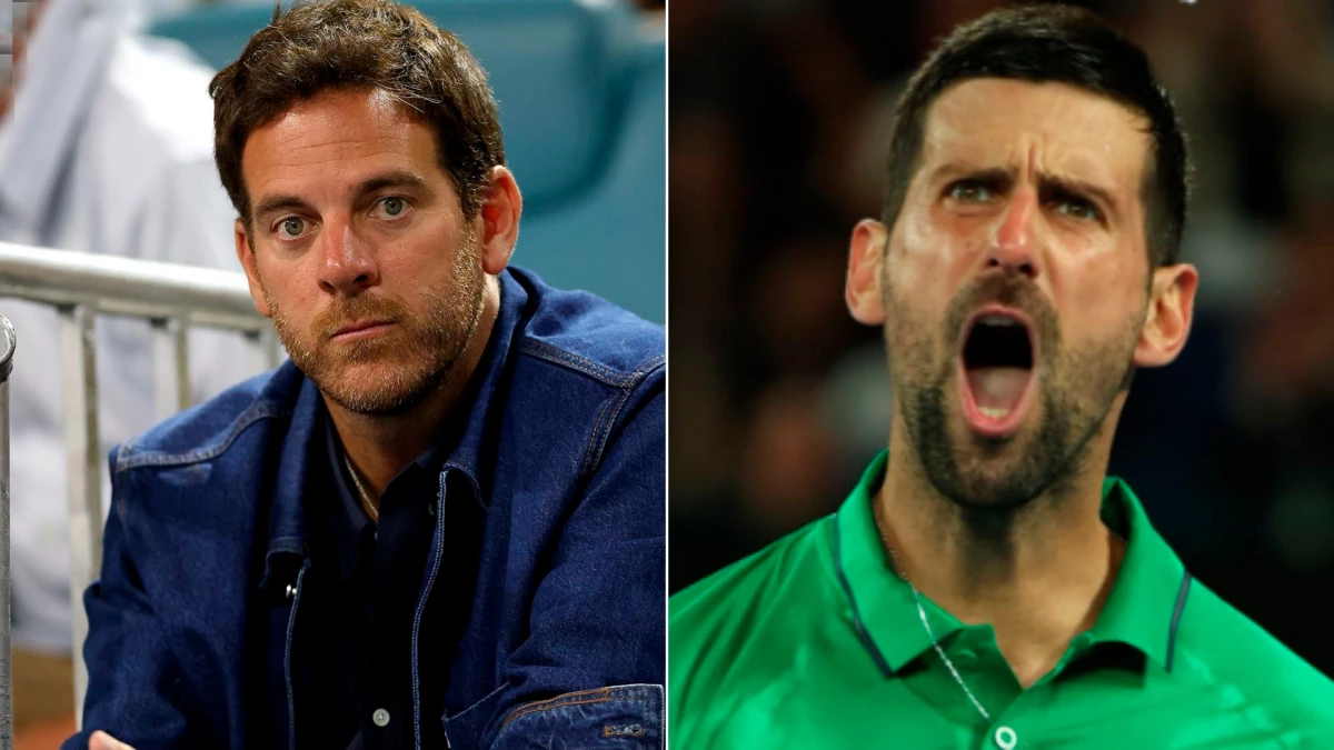 Juan Martín Del Potro y su pápito en dos amigos del tenis como Djokovic y Alcaraz, a quienes les dio su pálpito y los verá en la final del Abierto de Australia | Foto: ESPN Tenis X @AustralianOpen