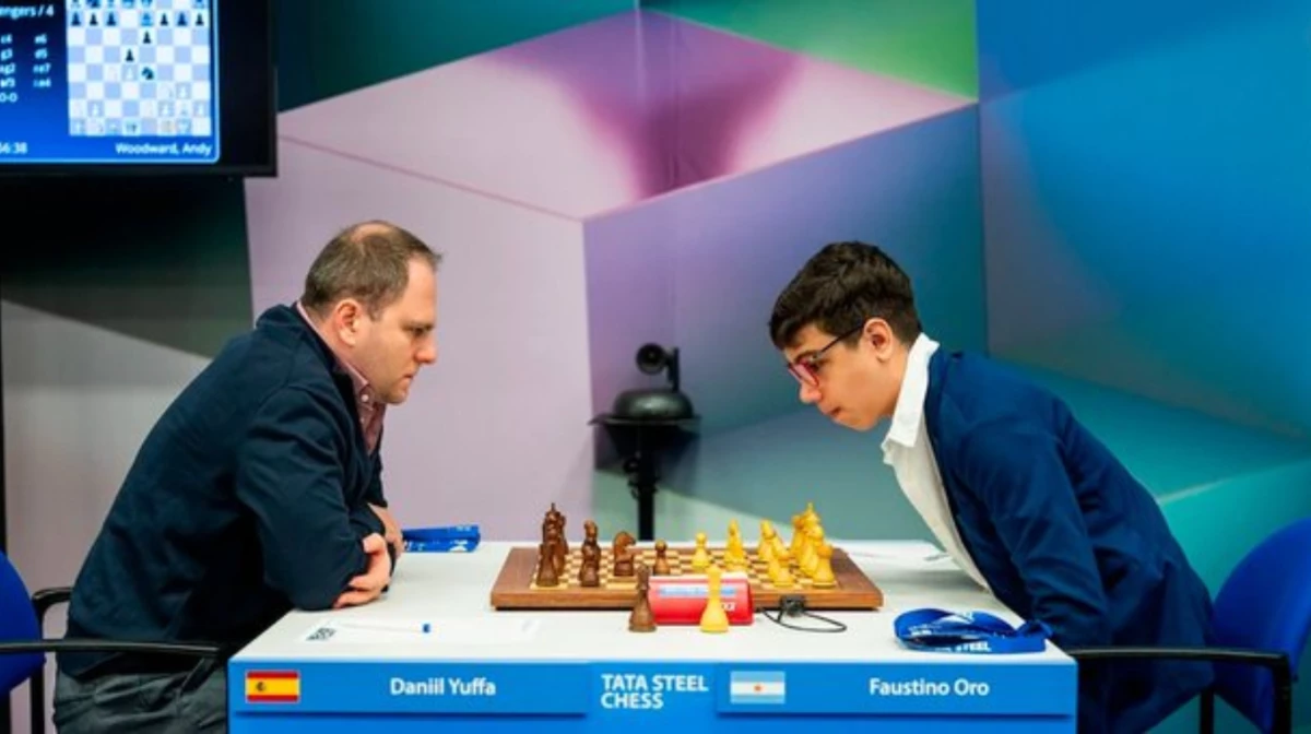 Faustino Oro volvió al triunfo en el Tata Steel Chess de Países Bajos