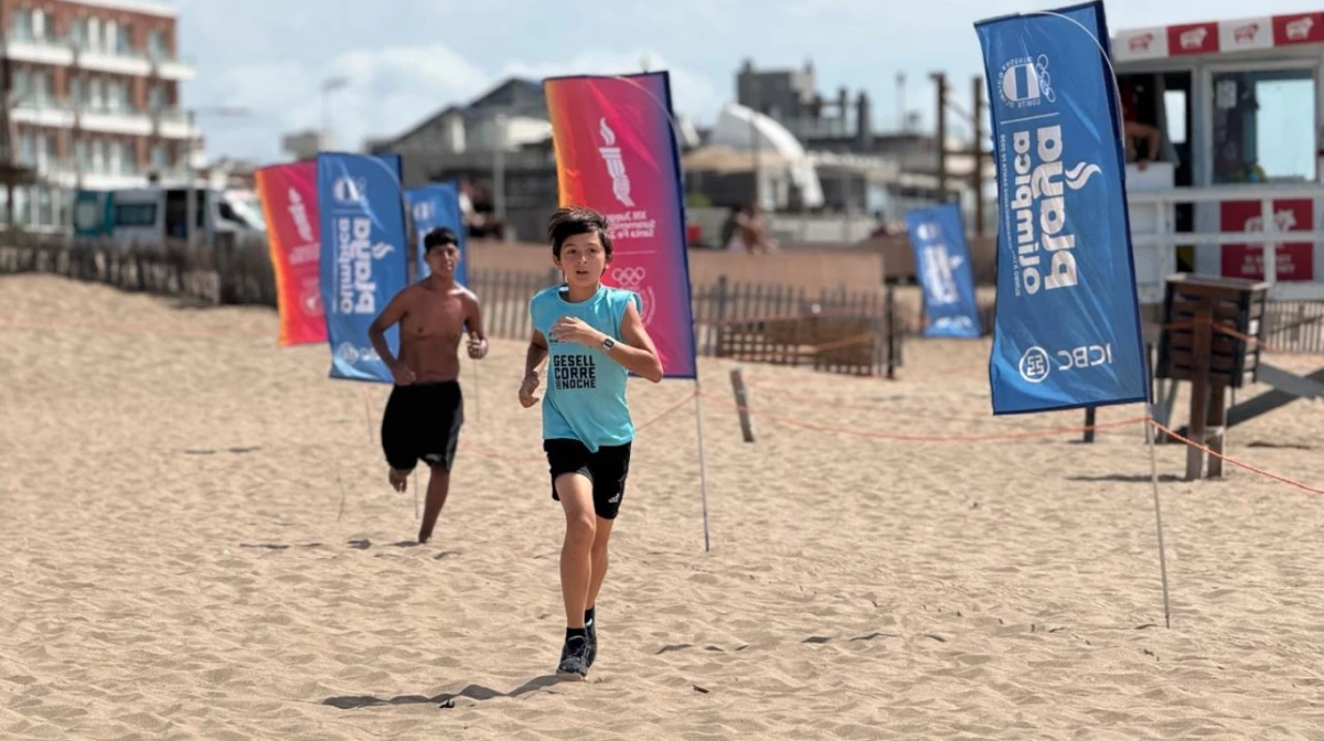 Los chicos tuvieron una jornada a puro deporte en Pinamar (Foto: Prensa COA).