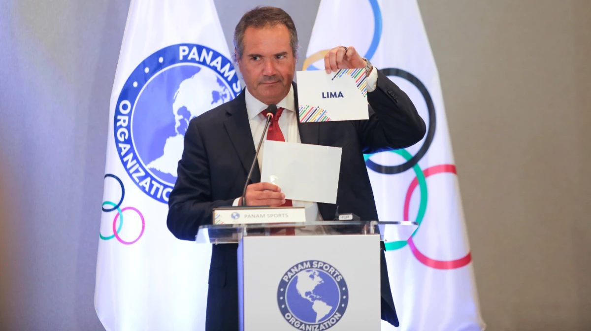 El presidente de la Panam Sports, el día del anuncio de Lima como sede de los Juegos 2027 (Foto: Panam Sports).