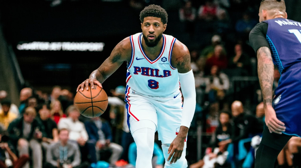 George fue suspendido por 25 partidos (Foto: X@sixers).