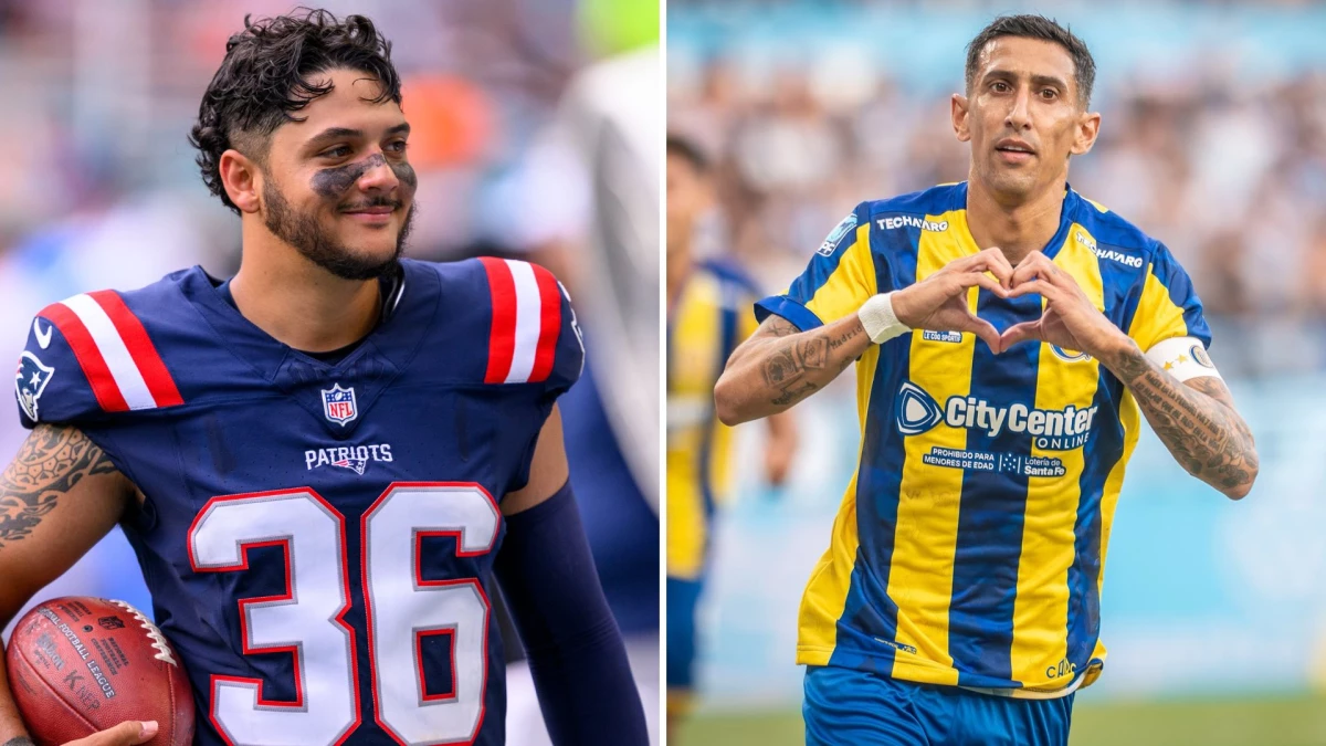 Borregales, nacido en Caracas (Venezuela), es fan de Ángel Di María, que le regaló una remera de Rosario Central.