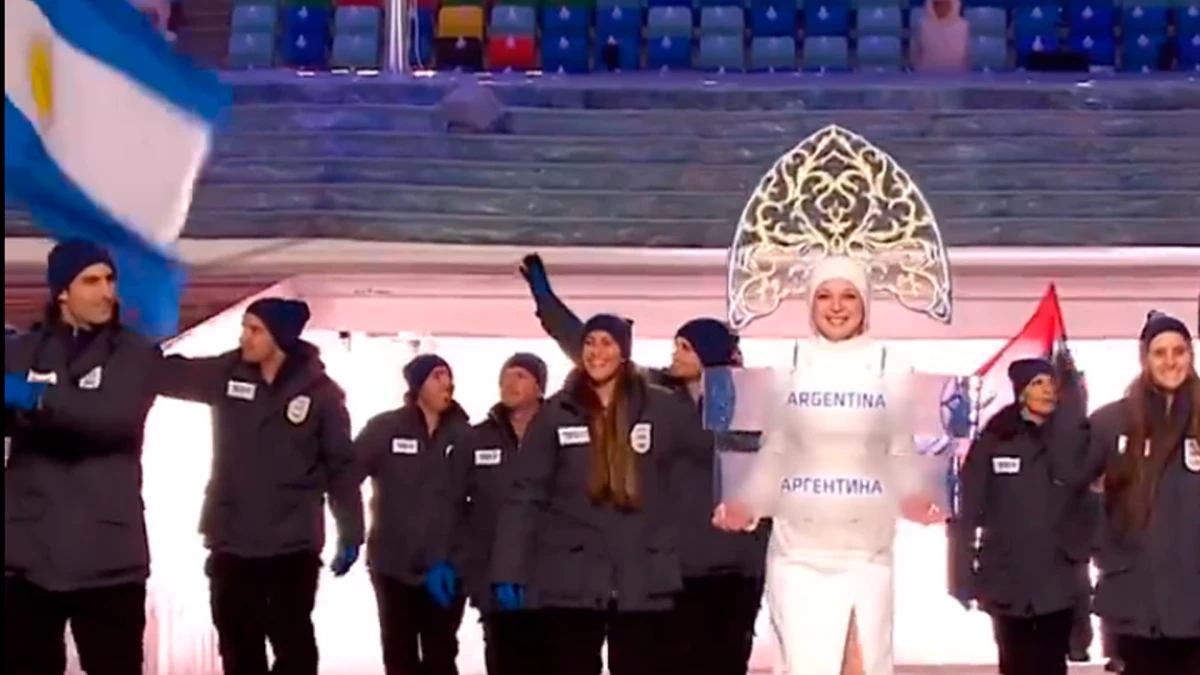 Argentina y su presentación en Sochi 2014 | Foto: Captura video X @JuegosOlimpicos