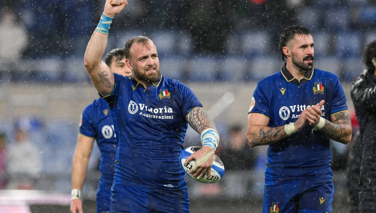 Foto: Italia sacó una diferencia en el arranque y luego aguantó bajo la lluvia la andanada escocesa para quedarse con el triunfo