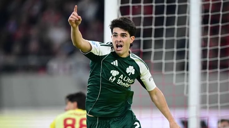 Foto:@paofc_. El argentino Taborda marcó para Panathinaikos y definió el clásico en Grecia