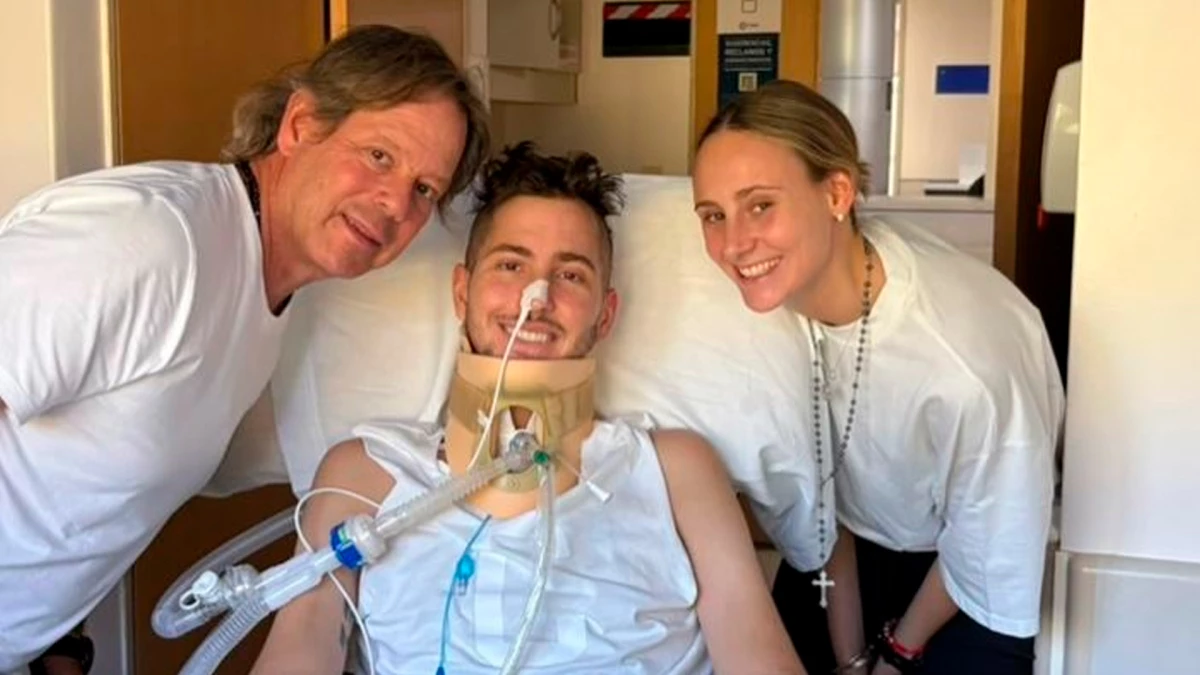 Juan Cruz y su familia en una serie de fotos que emocionan en su recuperación tras un duro accidente de diciembre | Foto: IG @juanxyacopini