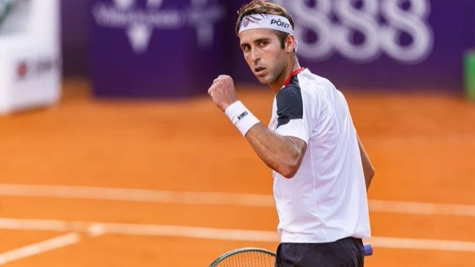 Tomás Etcheverry se presentó con victoria en el Argentina Open. Foto: @iebmasargopen