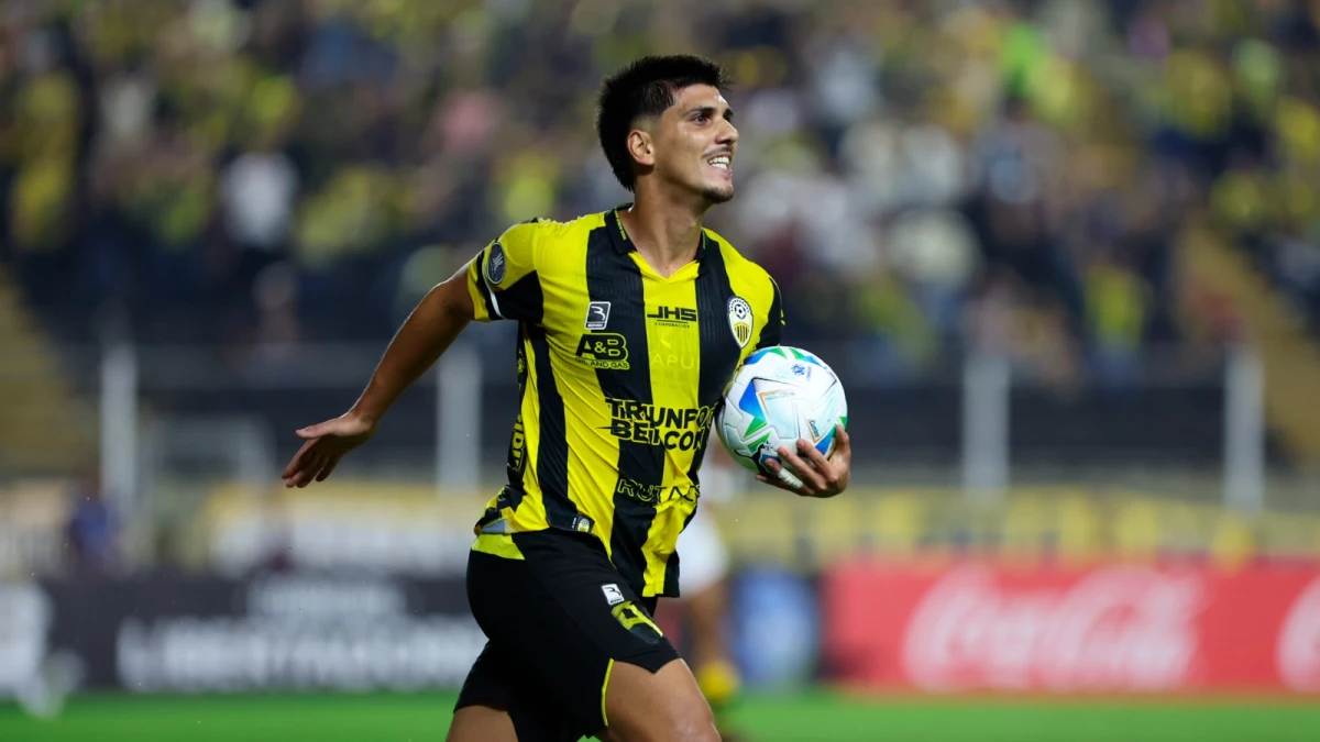 Foto:@Libertadores. El uruguayo Rodrigo Pollero marcó el único gol para Táchira