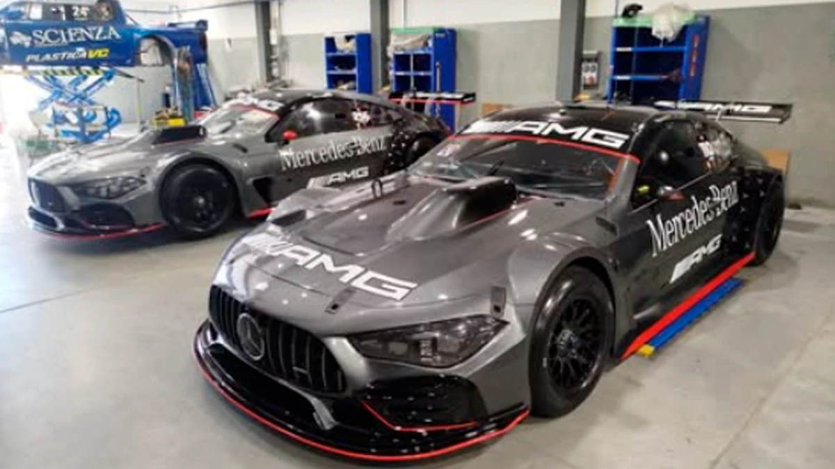Los Mercedes del Maquin Parts, listos para salir a escena en El Calafate | Foto: &nbsp;IG @maquinparts.racing