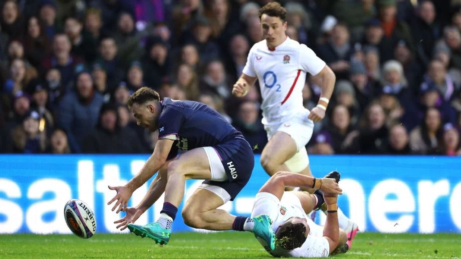 Foto: Escocia arremetió de entrada y sorprendió a Inglaterra para quedarse en Murrayfield con el clásico británico