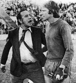 Foto: Juan Carlos Lorenzo con Carlos Biasutto, un arquero con el que mantuvo una relación conflictiva