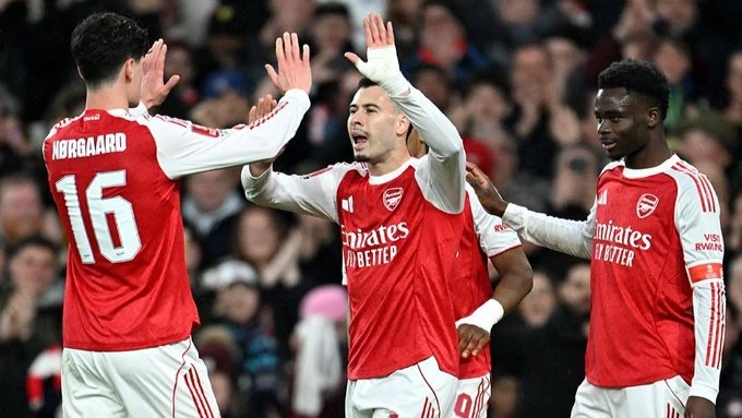 Arsenal resolvió el trámite por FA Cup en el primer tiempo | FotoX@Arsenal