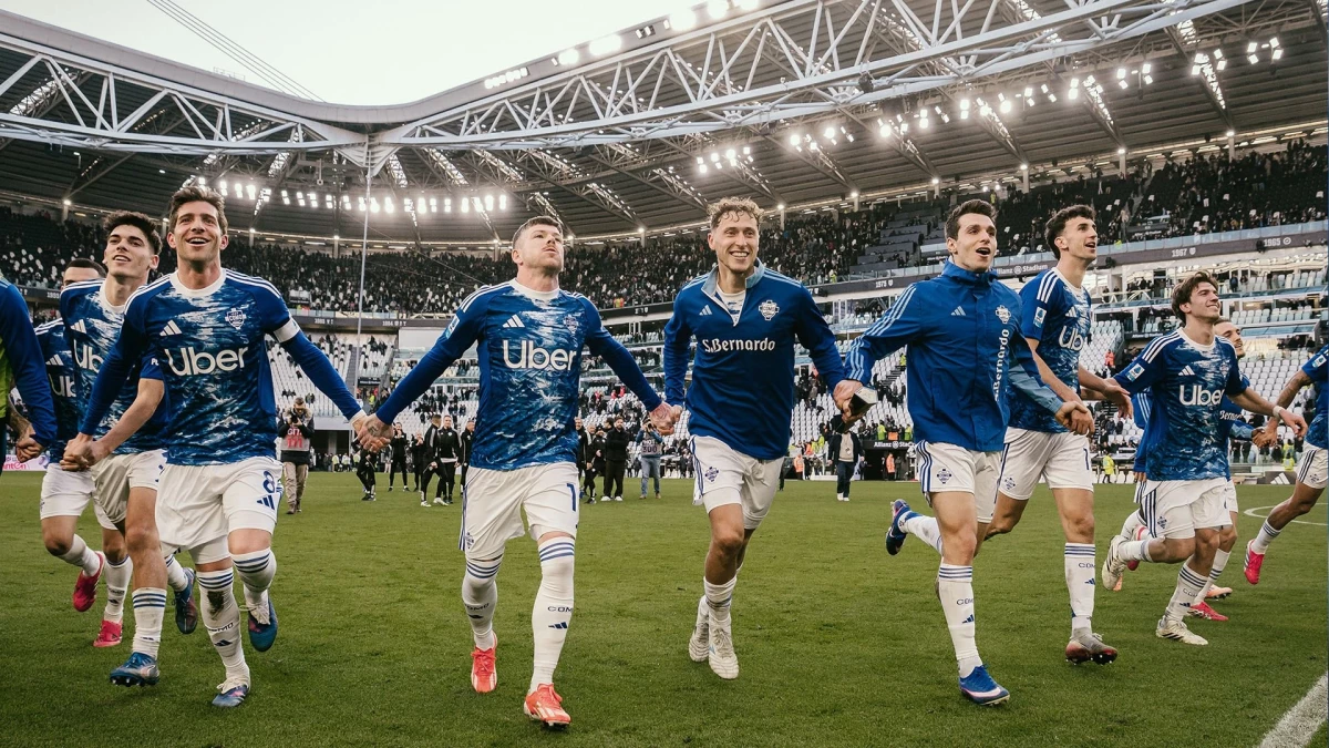 Foto:@Como_1907. Sin Nicolás Paz (suspendido), el equipo de Fábregas venció a Juventus en Turín