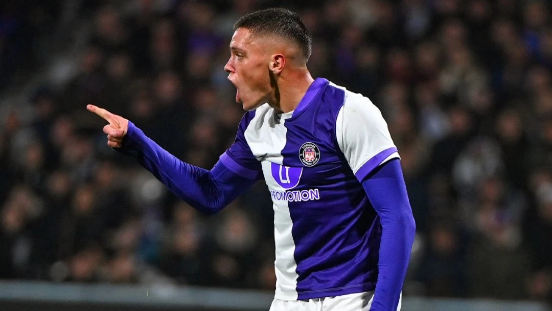 Foto: Prensa Toulouse. El cordobés Vignolo convirtió el tanto del empate 1-1 de su equipo ante París FC