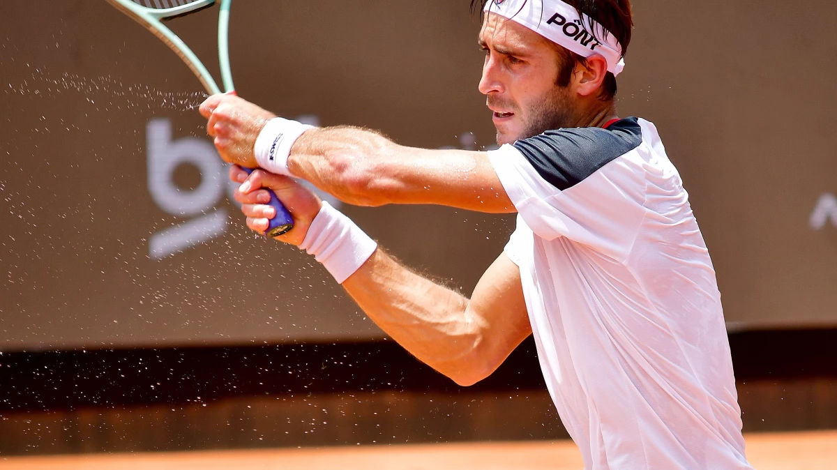 La camiseta del Retu Etcheverry completamente transpirada por el clima carioca. Foto: @RioOpenOficial
