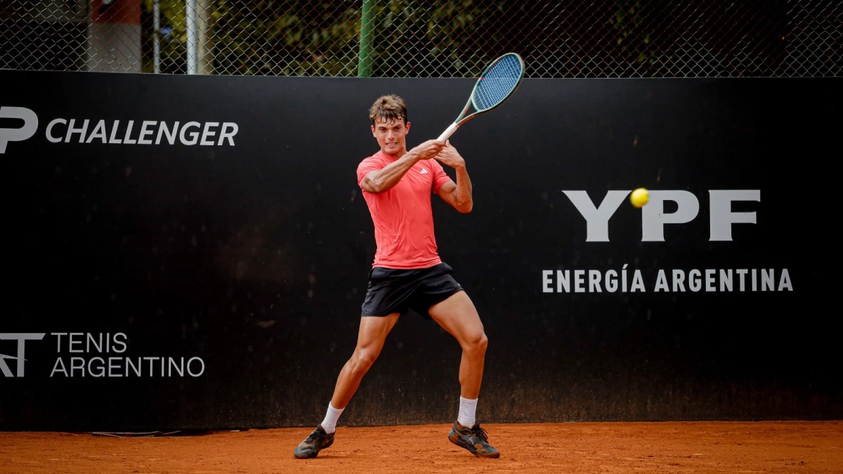 El correntino Carlos María Zárate perdió en la ronda inicial del Challenger de Tigre. Foto: prensa Asociación Argentina de Tenis (AAT).