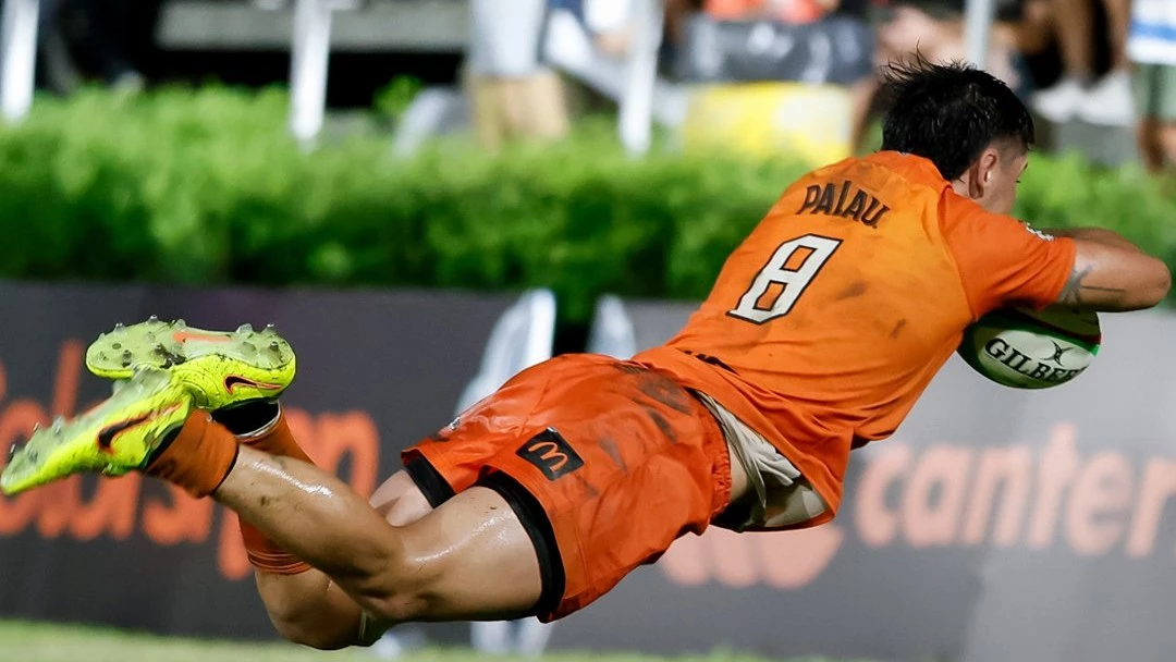 Foto:@SuperRugbyAM. Tarucas concretó un gran debut y venció a Selknam, de Chile, por 41-13