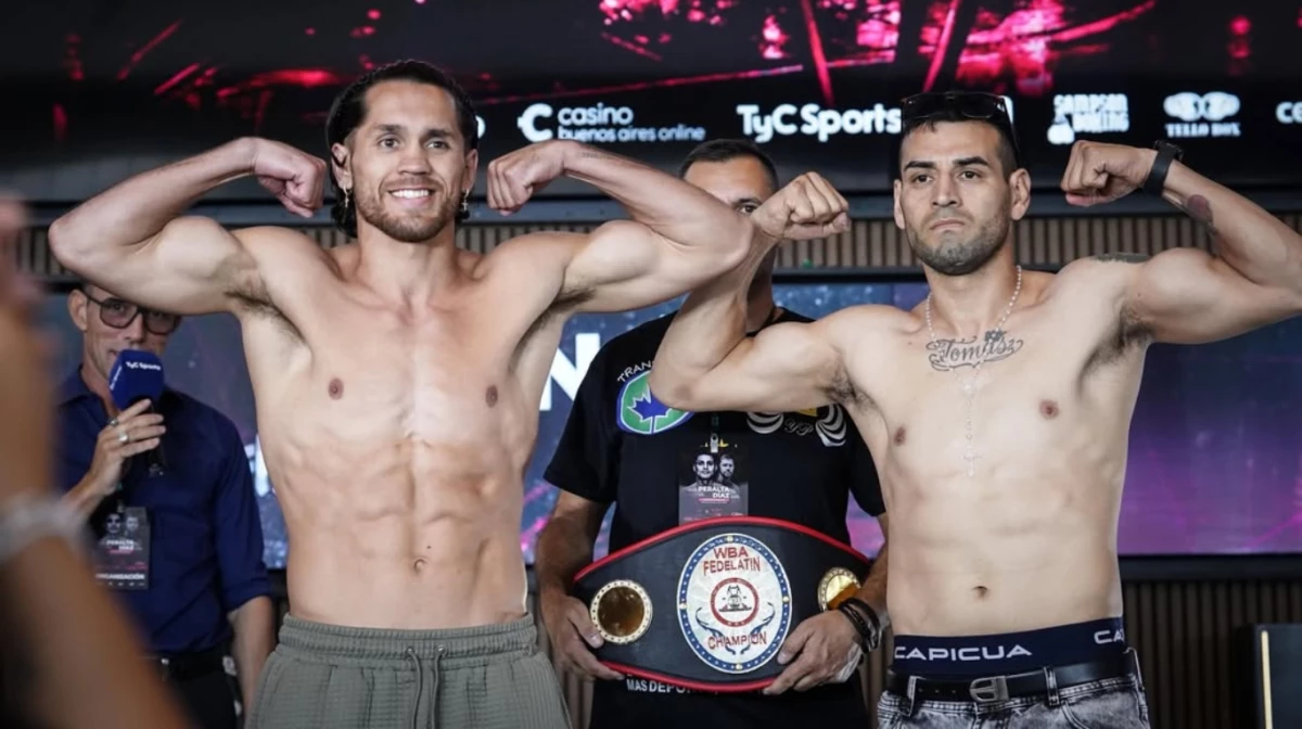 “Guido ”GES Schramm vuelve a pesar en Argentina ante Brian Ríos. Foto: Prensa AMB&nbsp;