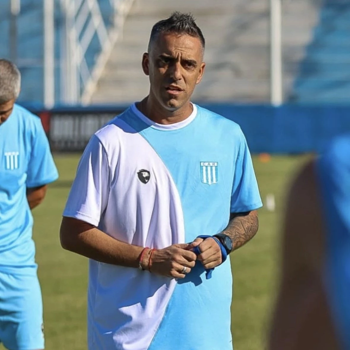 Foto: Prensa Racing. El entrenador Pablo Fornasari tuvo apenas un ciclo de tres partidos en el club de Nueva Italia