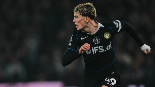 Foto: Prensa Chelsea. El argentino Garnacho fue una de las figuras del conjunto londinense que goleó en Birmingham