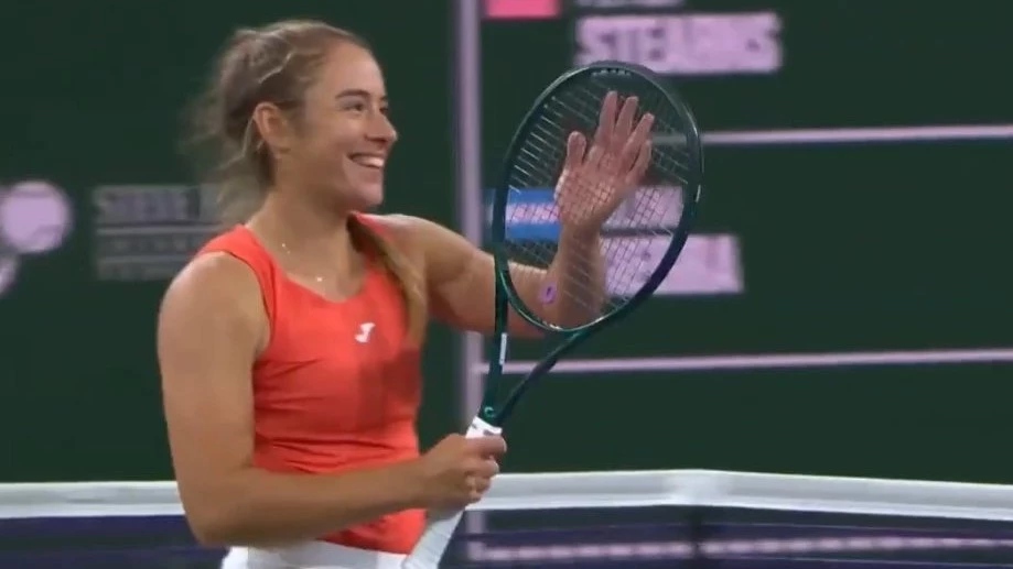 La marplatense Solana Sierra venció con esfuerzo a la estadounidense Stearns en su debut en Indian Wells.&nbsp;