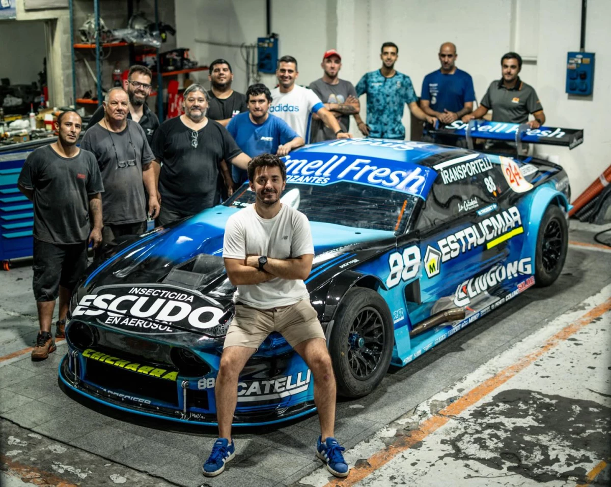 Nicolás Trosset vuelve al ruedo del TC tras el incendio de su Ford Mustang. Foto: @ntrosset