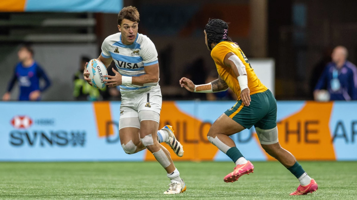 Los Pumas 7s. comenzaron con derrota su paso por Vancouver (Foto: Prensa UAR).