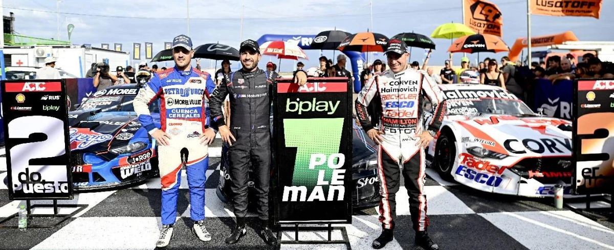 Julián Santero fue escoltado por Elio Craparo y Mariano Werner. Foto: ACTC