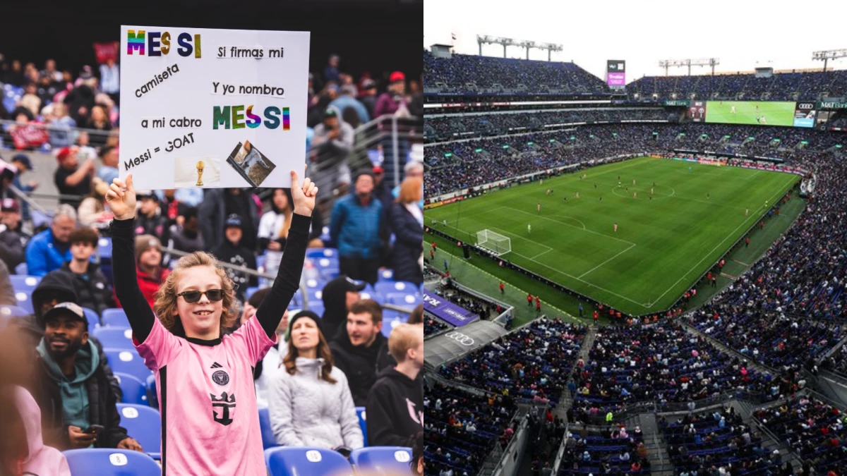 La locura por ver a Messi en Baltimore. Foto: Inter MiamiDC United.