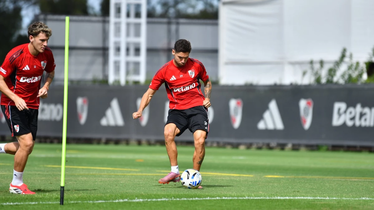 Foto: River. Montiel tiene un lugar asegurado en el primer equipo, pero Colidio parece destinado a pelear por un lugar en el 11.